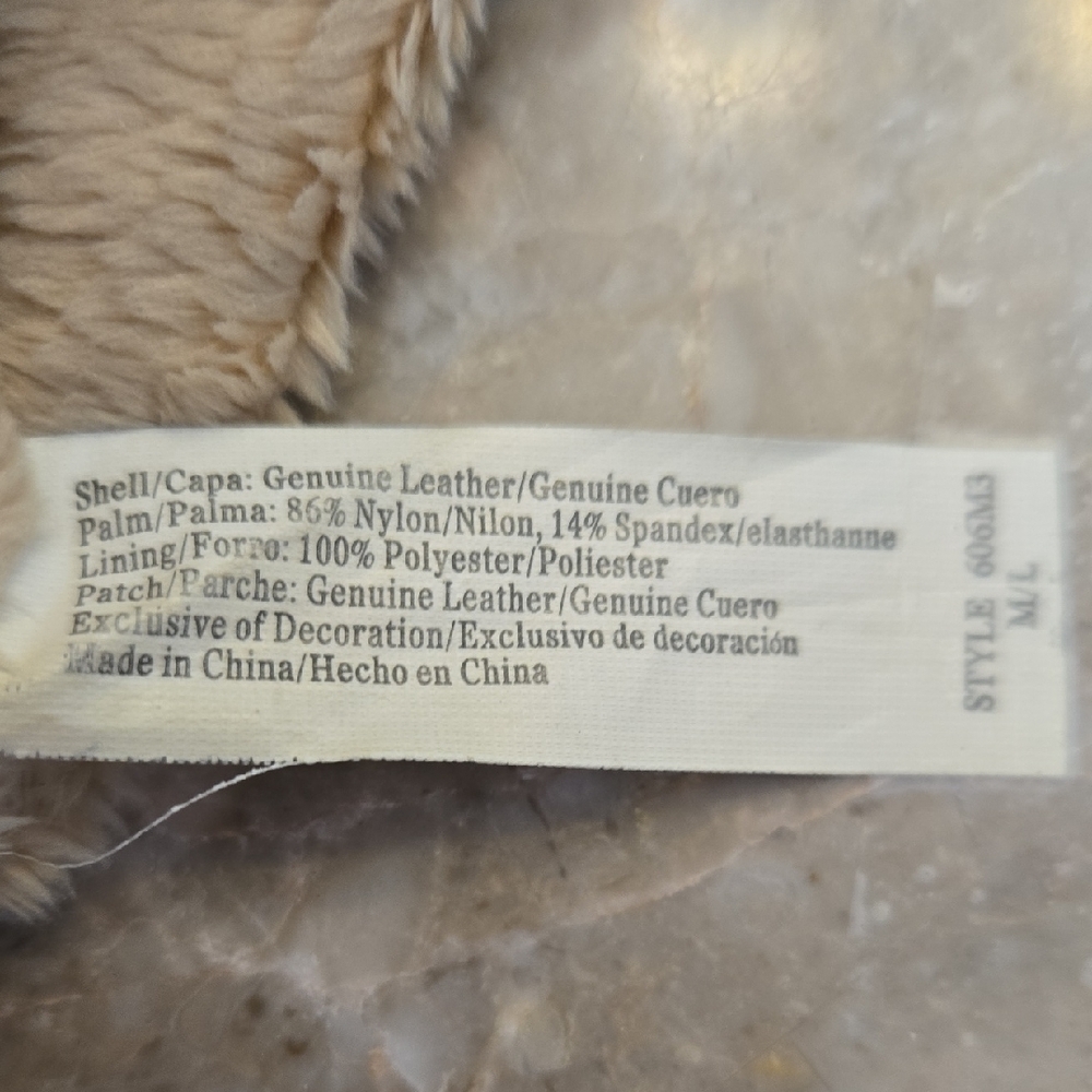 Source Unknown Dark Brown Leather Gloves - image 4